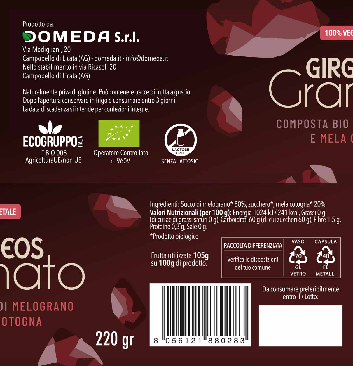 Girgeos Granato – Composta BIO di Melograno e Mela Cotogna