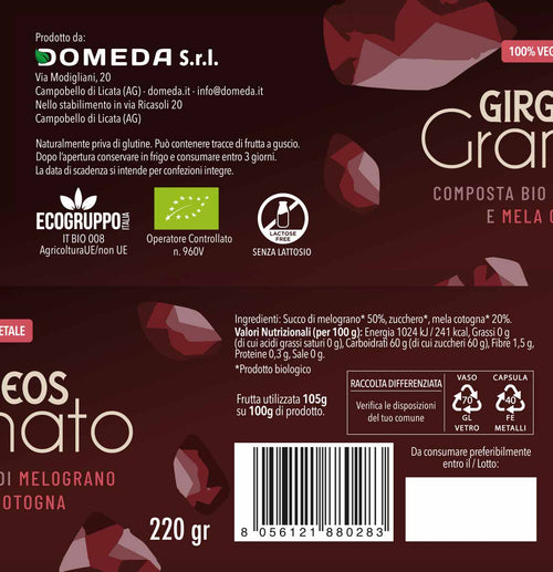 Girgeos Granato – Composta BIO di Melograno e Mela Cotogna