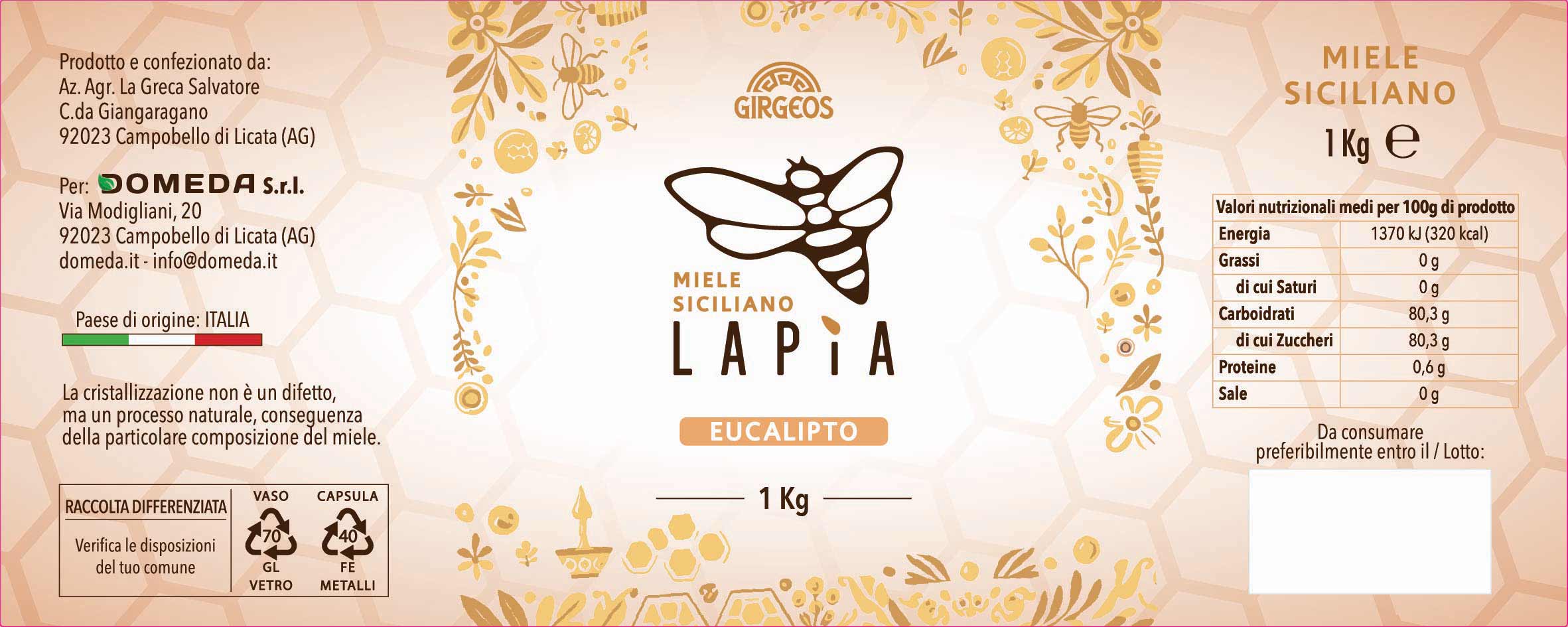 Lapìa – Miele Eucalipto