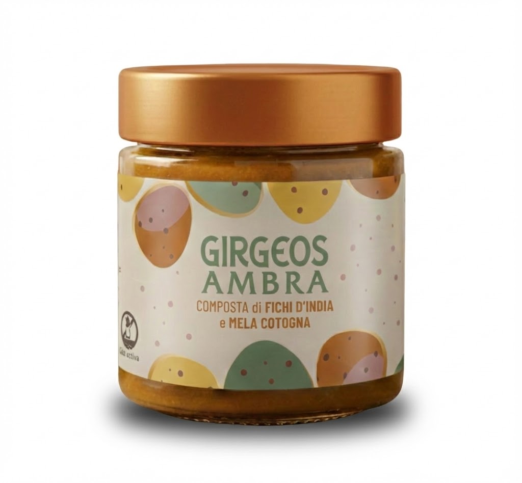 Girgeos Ambra - Composta Artigianale di Fichi d'India e Mela Cotogna (220g)