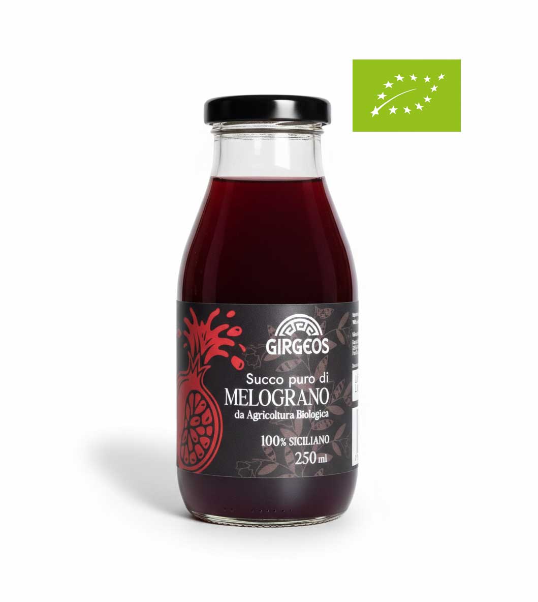 Succo Puro di Melograno BIO "Girgeos" – 100% Siciliano