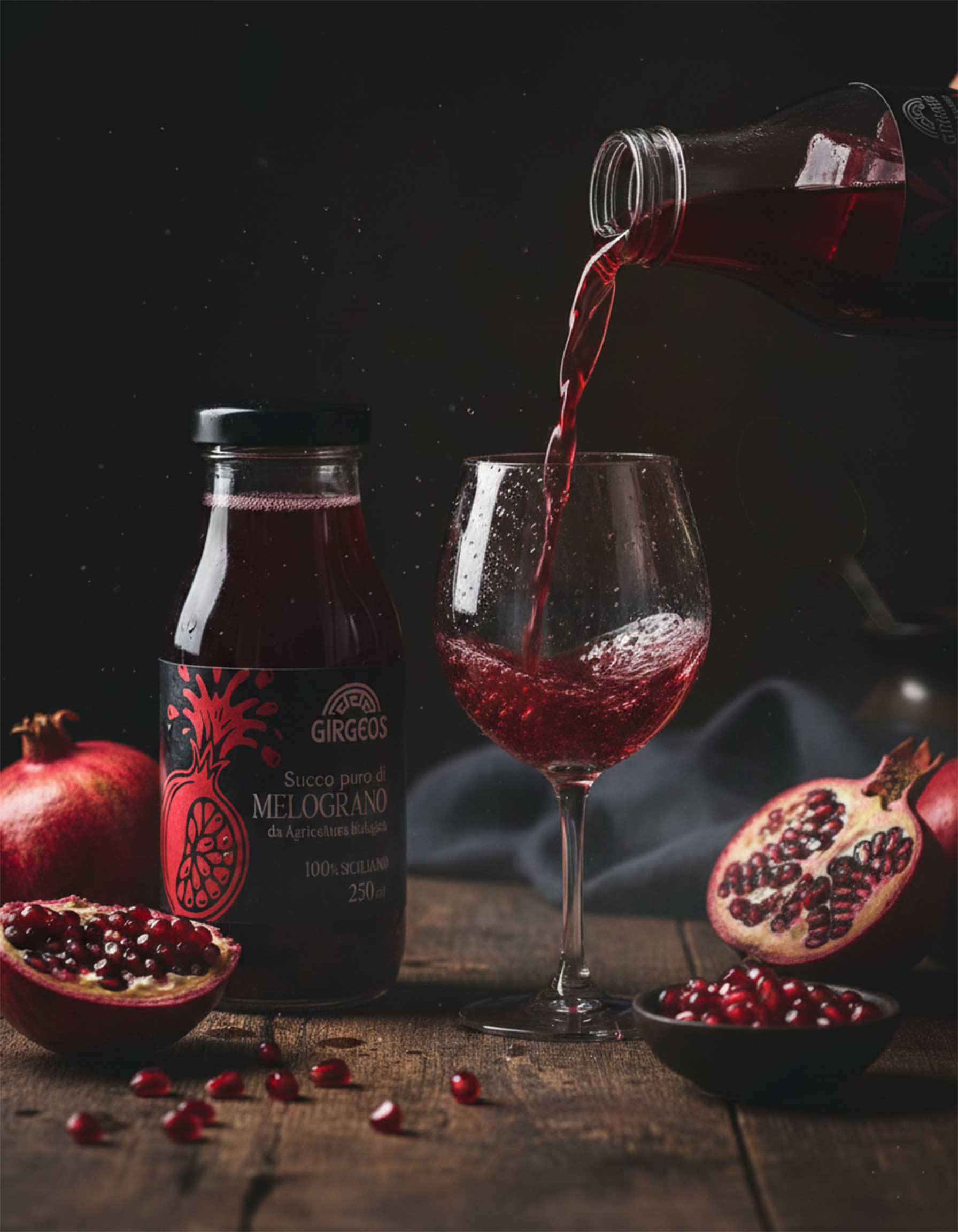 Succo Puro di Melograno BIO "Girgeos" – 100% Siciliano - immagine 3
